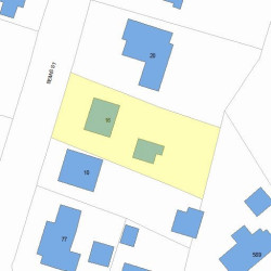 16 Bemis St, Newton, MA 02460 plot plan