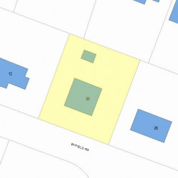 20 Byfield Rd, Newton, MA 02468 plot plan