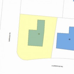 33 Burrage Rd, Newton, MA 02459 plot plan