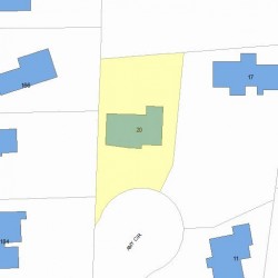 20 Amy Cir, Newton, MA 02468 plot plan