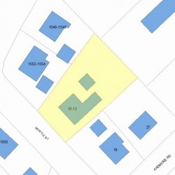 12 Myrtle St, Newton, MA 02465 plot plan