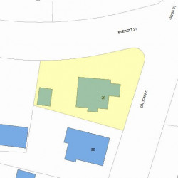 26 Everett St, Newton, MA 02459 plot plan