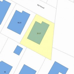 25 Milton Ave, Newton, MA 02465 plot plan