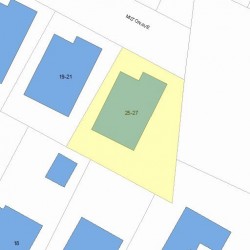 27 Milton Ave, Newton, MA 02465 plot plan