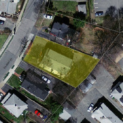 14 Gilbert St, Newton, MA 02465 aerial view