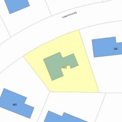 134 Annawan Rd, Newton, MA 02468 plot plan