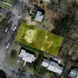 136 Winslow Rd, Newton, MA 02468 aerial view