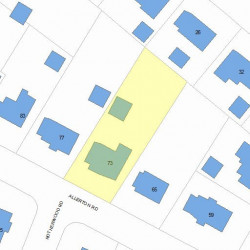 73 Allerton Rd, Newton, MA 02459 plot plan