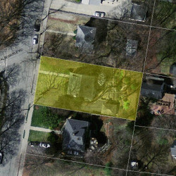 40 Brookside Ave, Newton, MA 02460 aerial view