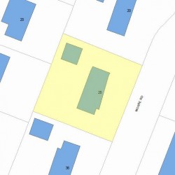 28 Morse Rd, Newton, MA 02460 plot plan