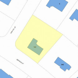 140 Oak Hill St, Newton, MA 02459 plot plan