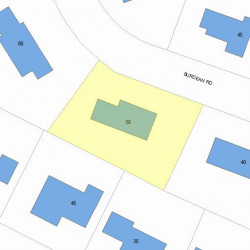 58 Burdean Rd, Newton, MA 02459 plot plan