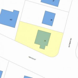 35 Wyoming Rd, Newton, MA 02460 plot plan