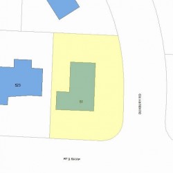 51 Duxbury Rd, Newton, MA 02459 plot plan