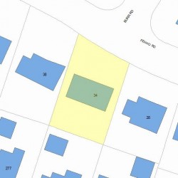 34 Fenno Rd, Newton, MA 02459 plot plan