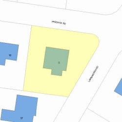 8 Fredana Rd, Newton, MA 02468 plot plan