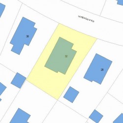 32 Lakewood Rd, Newton, MA 02461 plot plan