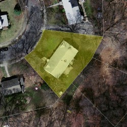 52 Stratford Rd, Newton, MA 02465 aerial view