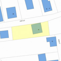 16 Smith Ct, Newton, MA 02465 plot plan