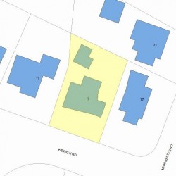7 Ipswich Rd, Newton, MA 02461 plot plan