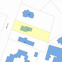 126 Rand Ter, Newton, MA 02466 plot plan