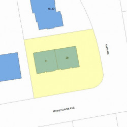 31 Pennsylvania Ave, Newton, MA 02464 plot plan