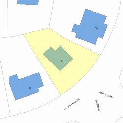 61 Walnut Hill Rd, Newton, MA 02459 plot plan