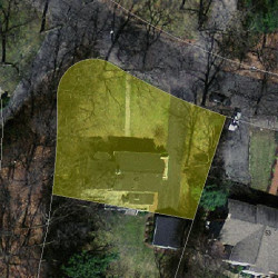 45 Fenwick Rd, Newton, MA 02468 aerial view