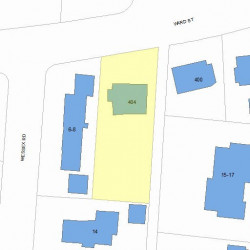 404 Ward St, Newton, MA 02459 plot plan