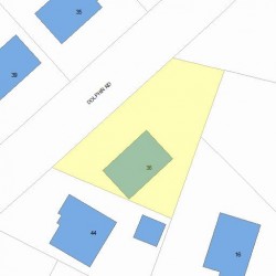 36 Dolphin Rd, Newton, MA 02459 plot plan