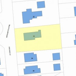 88 Harvard St, Newton, MA 02460 plot plan