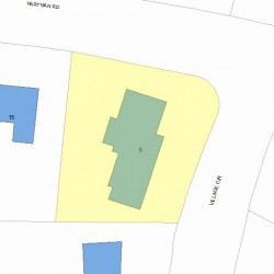 5 Village Cir, Newton, MA 02459 plot plan