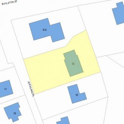 12 Rockland Pl, Newton, MA 02464 plot plan