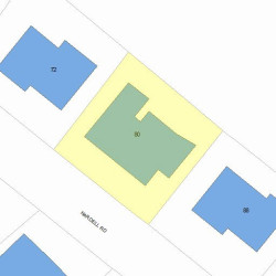 80 Nardell Rd, Newton, MA 02459 plot plan