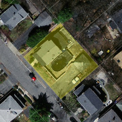 21 Taft Ave, Newton, MA 02465 aerial view