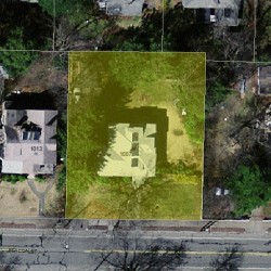 1007 Beacon St, Newton, MA 02459 aerial view