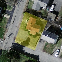 14 Cummings Rd, Newton, MA 02459 aerial view