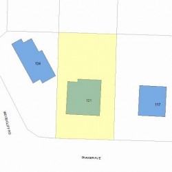 121 Parker Ave, Newton, MA 02461 plot plan