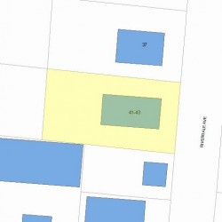 43 Riverdale Ave, Newton, MA 02458 plot plan