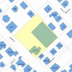 228 Adams St, Newton, MA 02460 plot plan