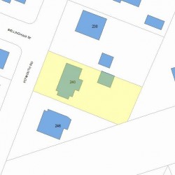 240 Plymouth Rd, Newton, MA 02461 plot plan