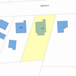 306 Webster St, Newton, MA 02466 plot plan