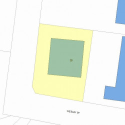 30 Wesley St, Newton, MA 02458 plot plan