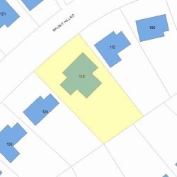 118 Walnut Hill Rd, Newton, MA 02461 plot plan