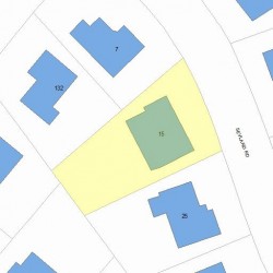 15 Sevland Rd, Newton, MA 02459 plot plan