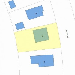 41 Oxford Rd, Newton, MA 02459 plot plan