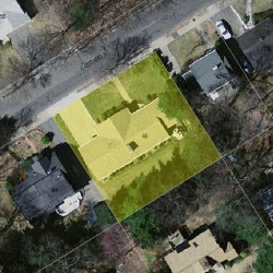 48 Goddard St, Newton, MA 02461 aerial view