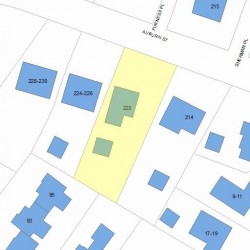 220 Auburn St, Newton, MA 02465 plot plan