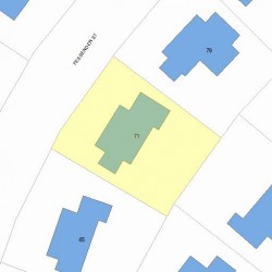 71 Fessenden St, Newton, MA 02460 plot plan