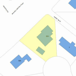 624 Saw Mill Brook Pkwy, Newton, MA 02459 plot plan